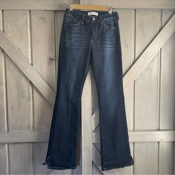 Kancan Constance Essentials High Rise Bootcut Jeans Dark Wash Size 7/27 - Picture 2 of 9